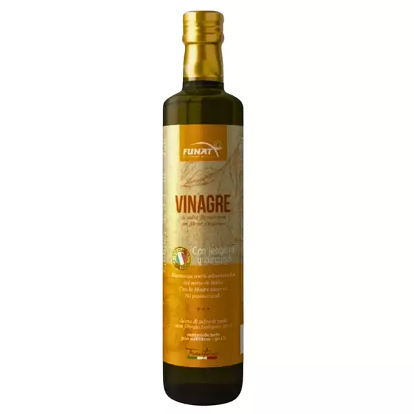 Vinagre De Manzana, Curcuma, Jengibre 500 Ml Funat