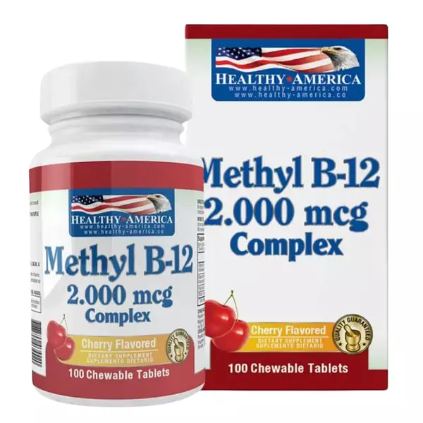 Methyl B12 2.000 Mcg 100 Tableta Masticable Healthy America