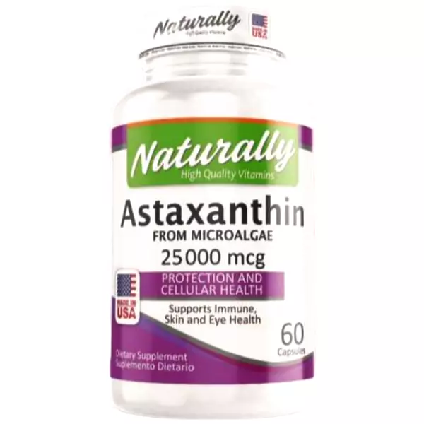 Astaxanthin 25 Mg 60 Cápsulas Naturally