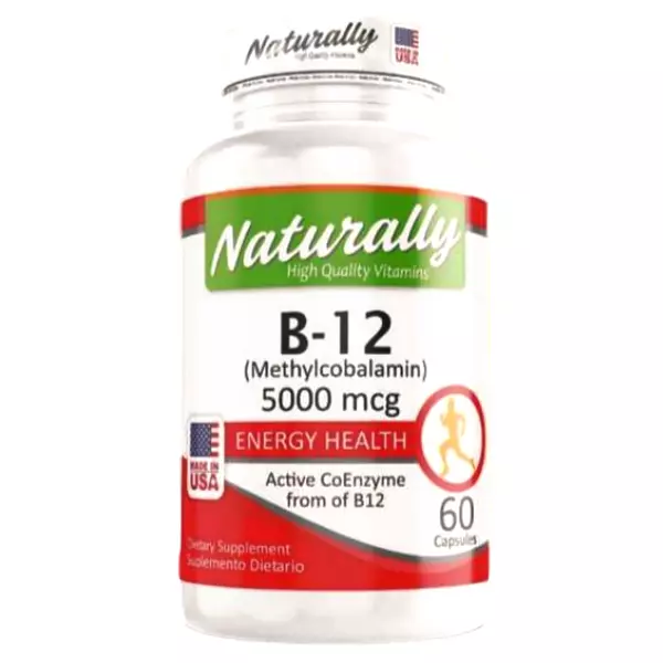 Vitamina B12 5.000 Mcg 60 Cápsulas Naturally