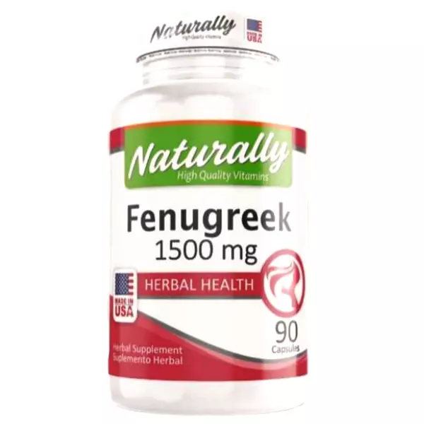 Fenugreek 1.500 Mg 90 Cápsulas Naturally (Fenogreco)