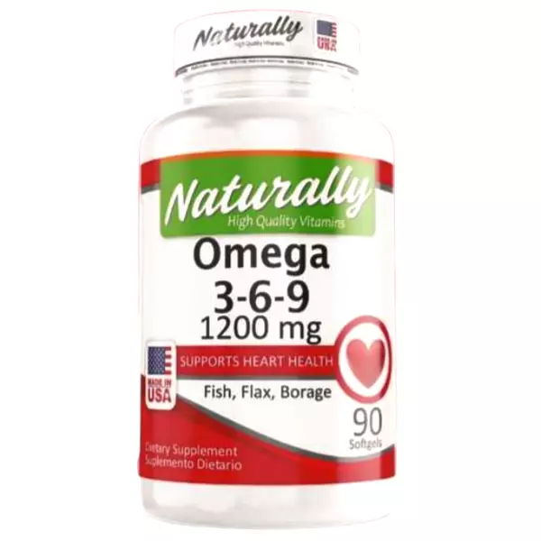 Omega 3-6-9 1.200 Mg 90 Cápsulas Blandas Naturally