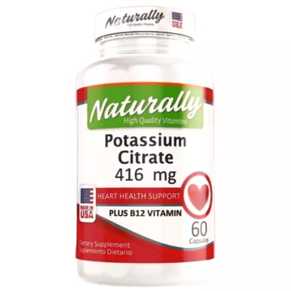 Potassium Citrate 416 Mg 60 Cápsulas Naturally