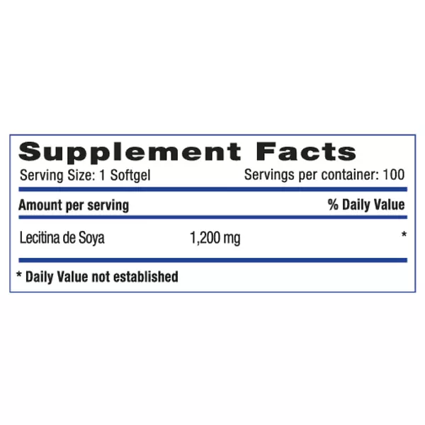 Lecitina 1200 Mg 100 Softgels Systems