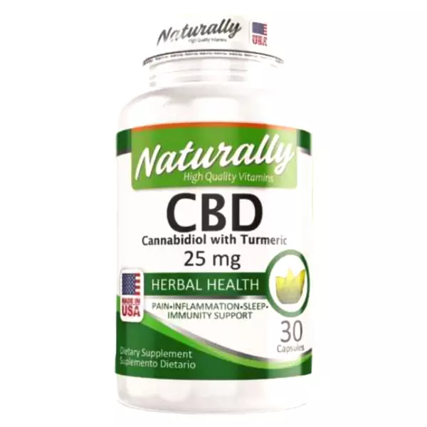 Cbd Cannabidiol 25 Mg 30 Cápsulas Naturally