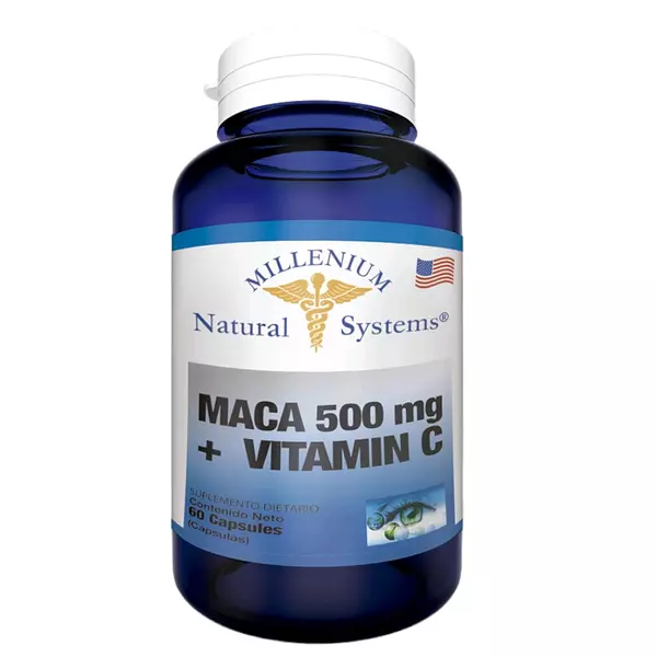 Maca 500 Mg + Vitamina C 60 Softgels Systems