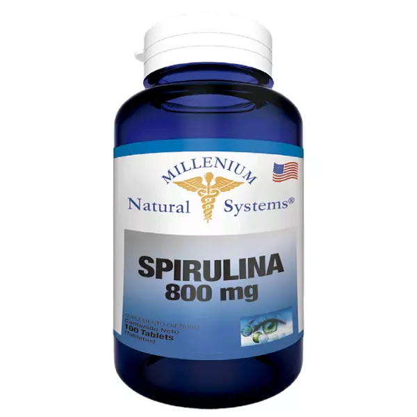 Spirulina 800 Mg 100 Tabletas Systems