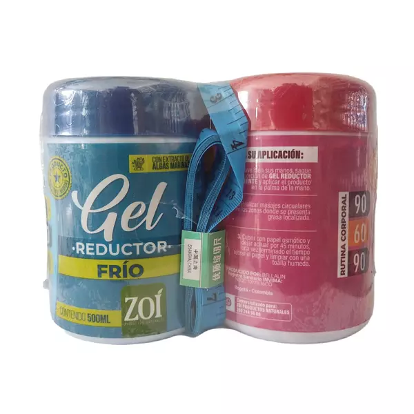 Promo Gel Reductor Frío + Gel Reductor Caliente Zoí