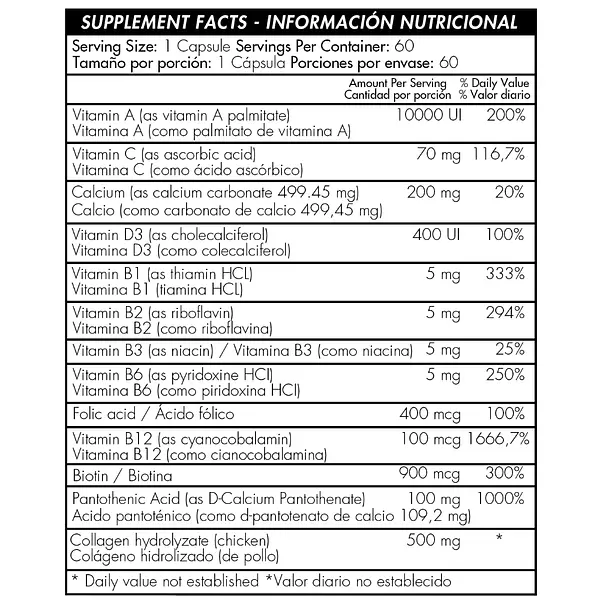 Capell Complex 60 Cápsulas Healthy América