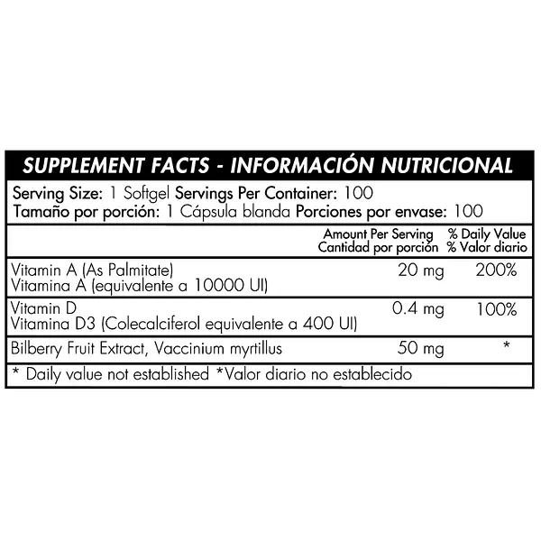 Vitamina A & Vitamina D 100 Softgels Healthy América