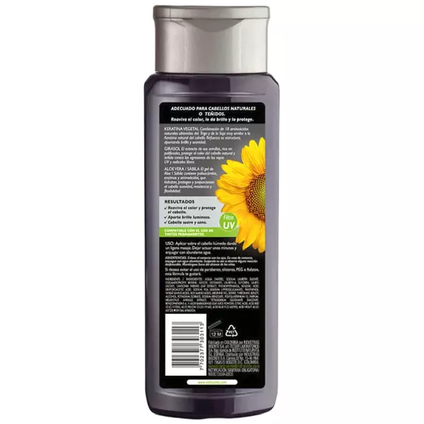 Champú Coloursafe Negro 300 Ml Naturaleza Y Vida