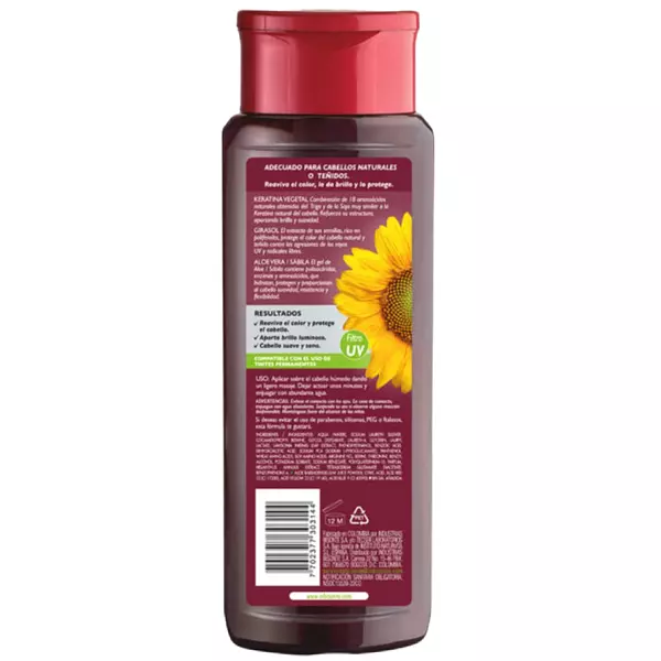 Champú Coloursafe Pelirrojos 300 Ml Naturaleza Y Vida