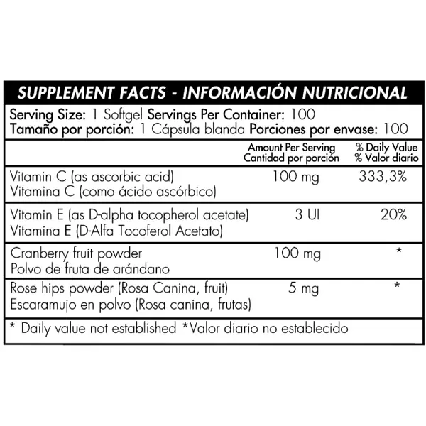 Infecturin Cranberry Sofgels Healthy América