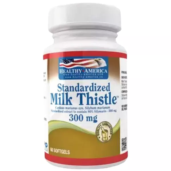 Milk Thistle 300 Mg 60 Sofgels Healthy América