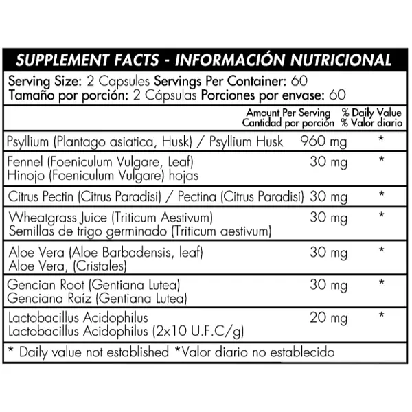 Fibaxil 120 Cápsulas Healthy América